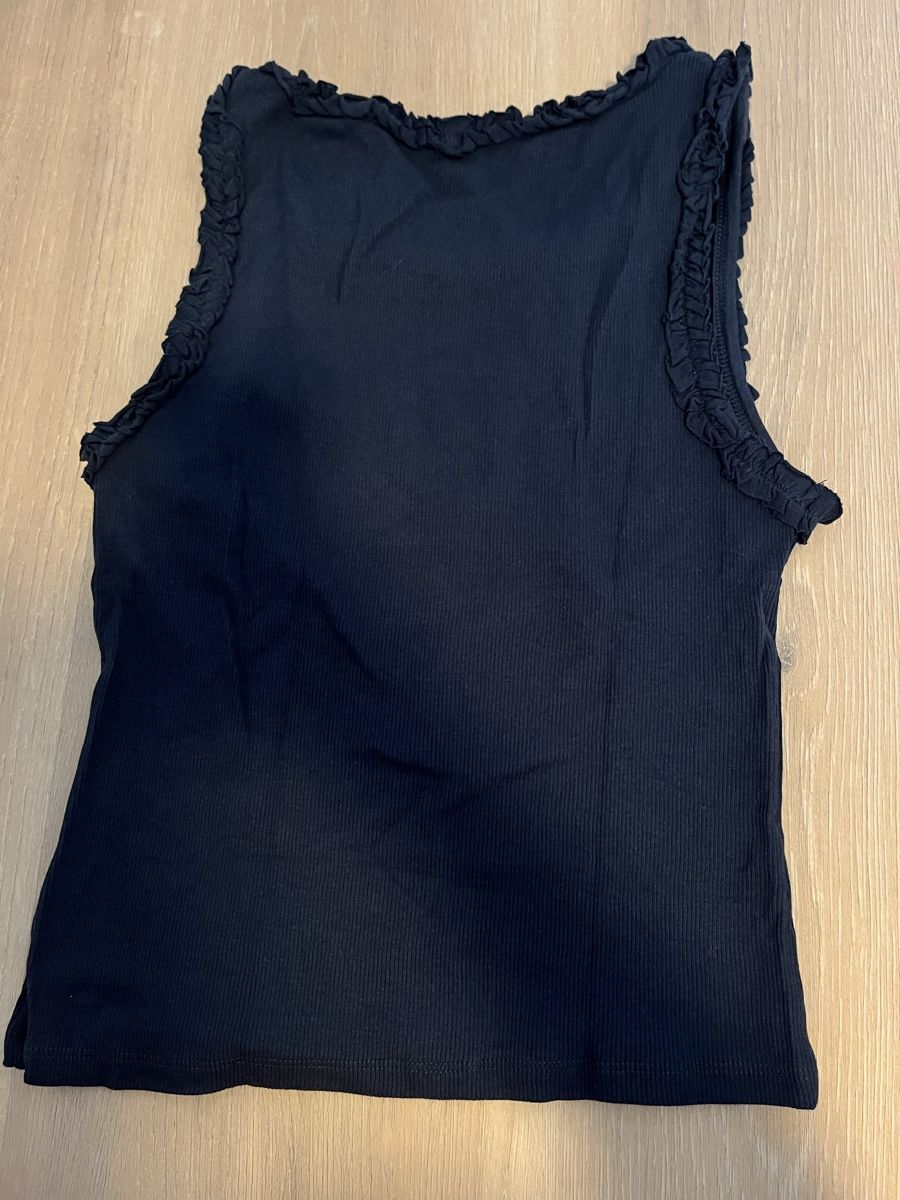 Tops: Top mit Rüschen dunkelblau S neu – Neuf (Voir description) à Birrwil par vanyboo 2