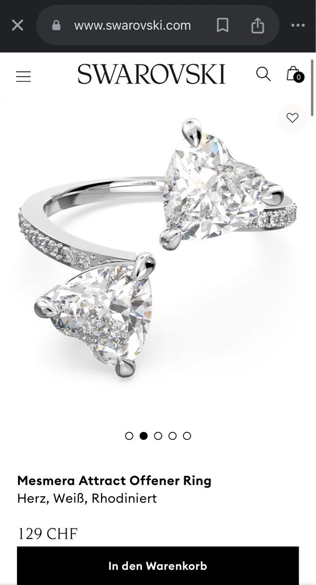 Swarovski Ringe: Swarovski Attract Ring, Neuwertig Gr. 60 – Neu (gemäss Beschreibung) aus Uster von herbst1997 6