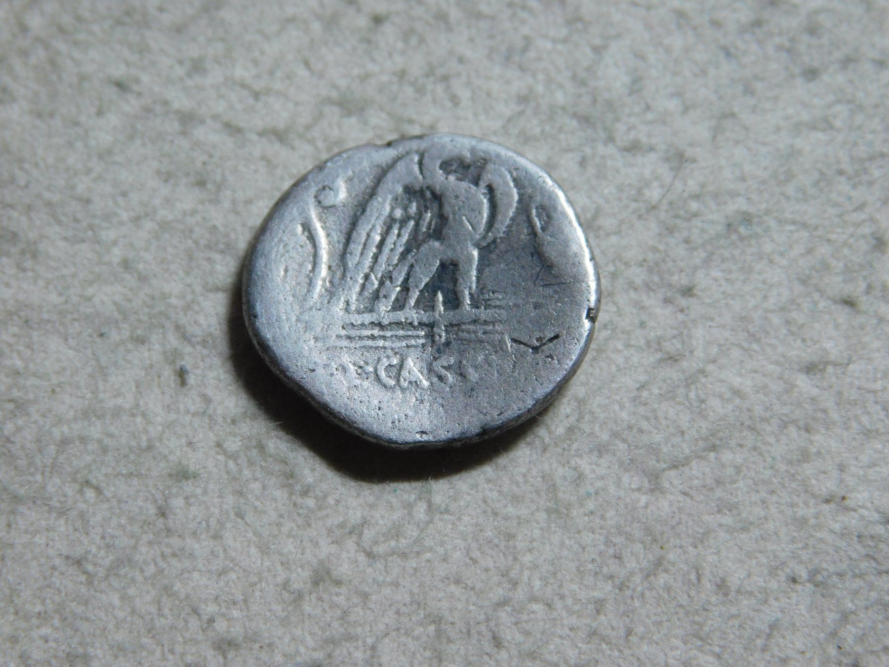 Tutti le monete: Rom: Whs. Denarius Quintus Cassius Longinus, Silber, 55v.Chr – Usato da Solothurn venduto da Mi-cardo 2