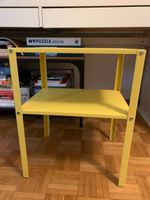 Yellow Side Table Two Tier Good Condition