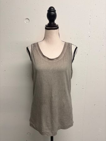 Nile Tanktop grau Gr. L Baumwolle Batik Top