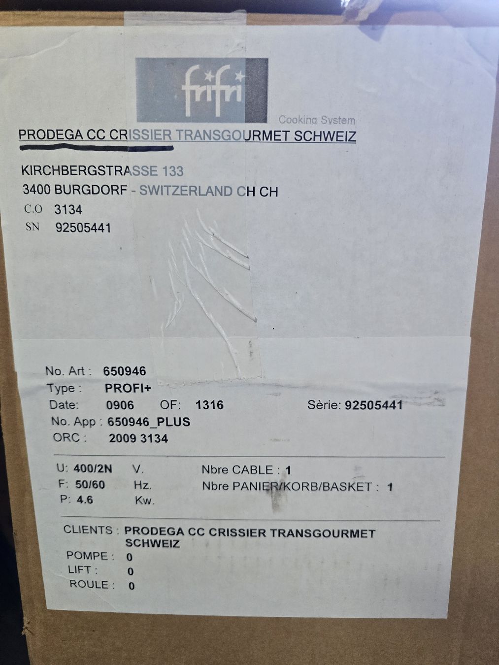 Frifri Elettrodomestici da cucina: Friteuse professionnelle Frifri Profi plus en inox – Nuovo (secondo la descrizione) da Rances venduto da JEFF65 7