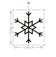 Vinylsticker/kleber - Schneeflocke