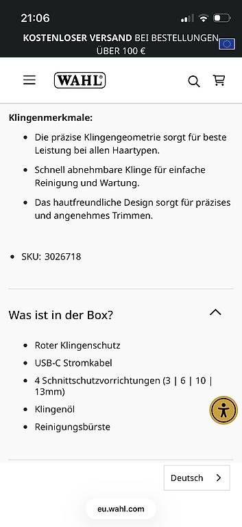 Wahl Rasoi & Lamette da barba: Wahl Rasierer Trimmer Peanut Li – Nuovo (secondo la descrizione) da Wangen b. Olten venduto da Peter_X 3