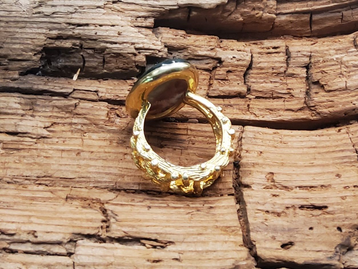 Ringe: Kunstvoll verarbeiteter Ring mit Moosachat in Silber Gr.55 – Neu (gemäss Beschreibung) aus Luzern von S.Kern01 4