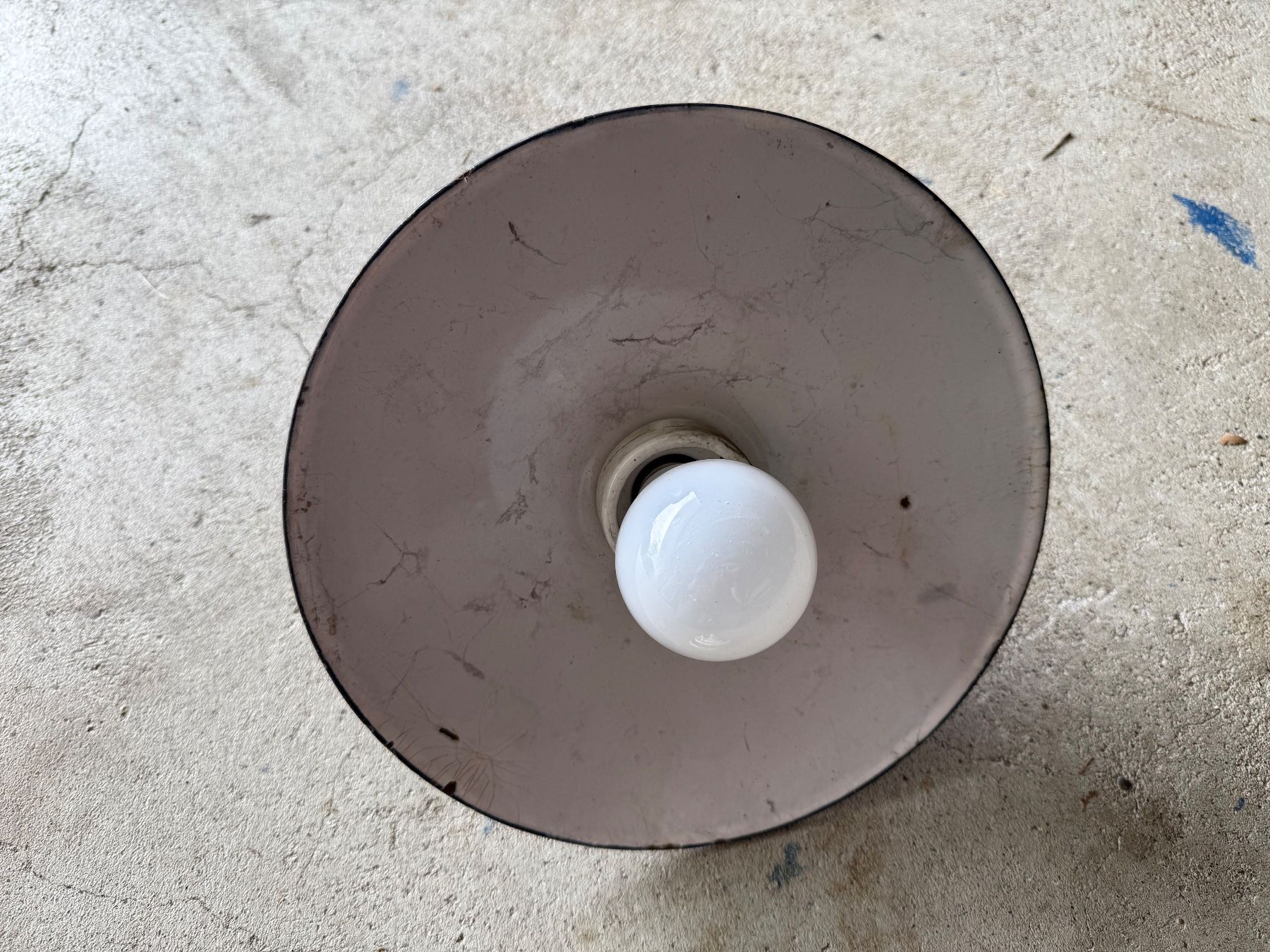 Lampadari & plafoniere: Antike Deckenlampe, Emaillelampe, Schalter! Stalllampe – Usato da Affoltern am Albis venduto da jonas1009 1