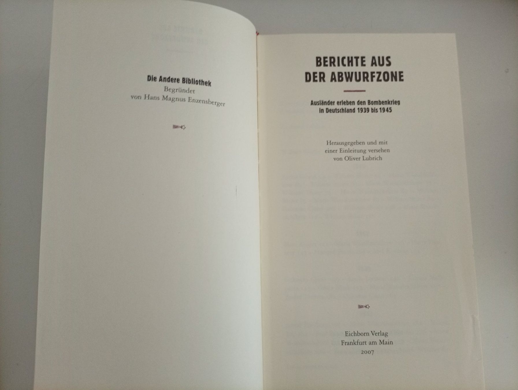 Libri: Berichte aus der Abwurfzone,  Oliver Lubrich – Usato da Locarno venduto da edn.vintage 3