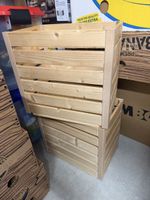 Vier Holzkisten zur Aufbewahrung natur guter Zustand