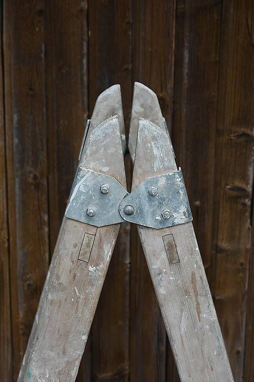 Scale: Alte klappbare Holzleiter – Usato da Wildegg venduto da Vintage_Markt 2