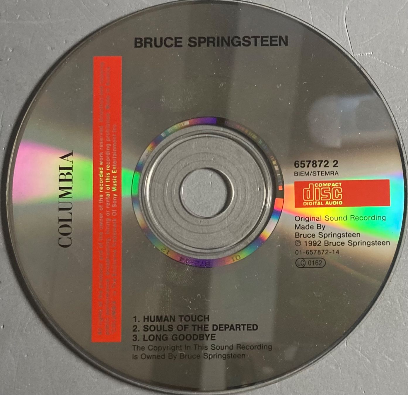CDs: BRUCE SPRINGSTEEN - HUMAN TOUCH – D'occasion à Poliez-Pittet par Newtown-Records 2