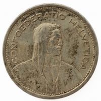 5 Franken Silber 1931 13* über Kopf