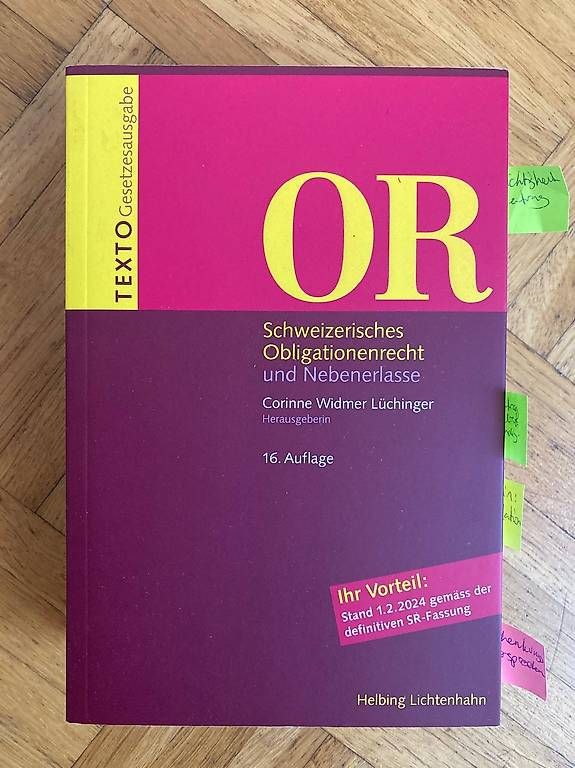 Libri: OR/Obligationenrecht – Usato da Fribourg venduto da marie.kl