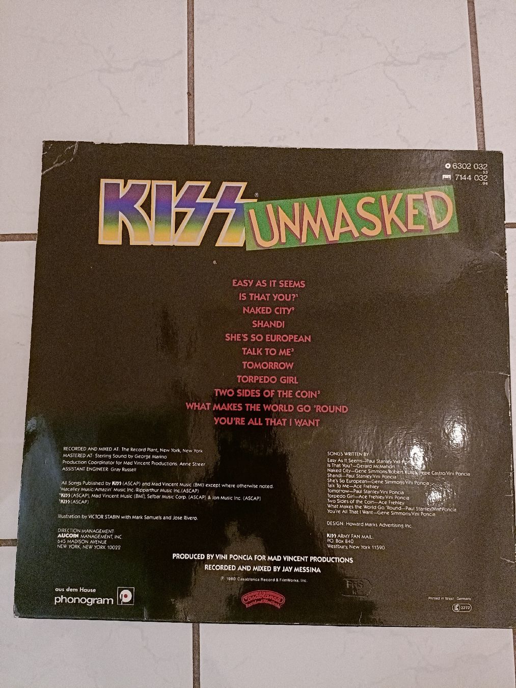 Dischi in vinile: KISS - Unmasked LP Metal – Usato da Luzern venduto da cryptonic79 1
