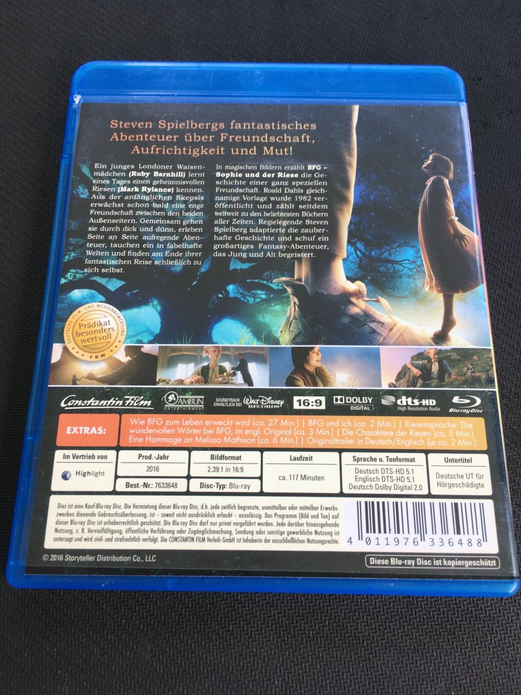 Tutti i DVDs: BFG Sophie & Der Riese [Blu-ray] – Usato da St.Gallen venduto da MedienJoe 1