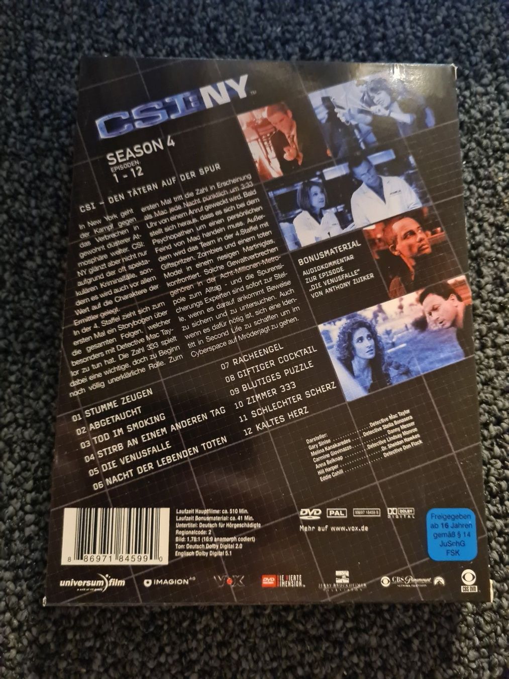 Tutti i DVDs: CSI: NY STAFFEL 4 EPISODEN 1-12 – Usato da Ruswil venduto da jan_bxl5 1