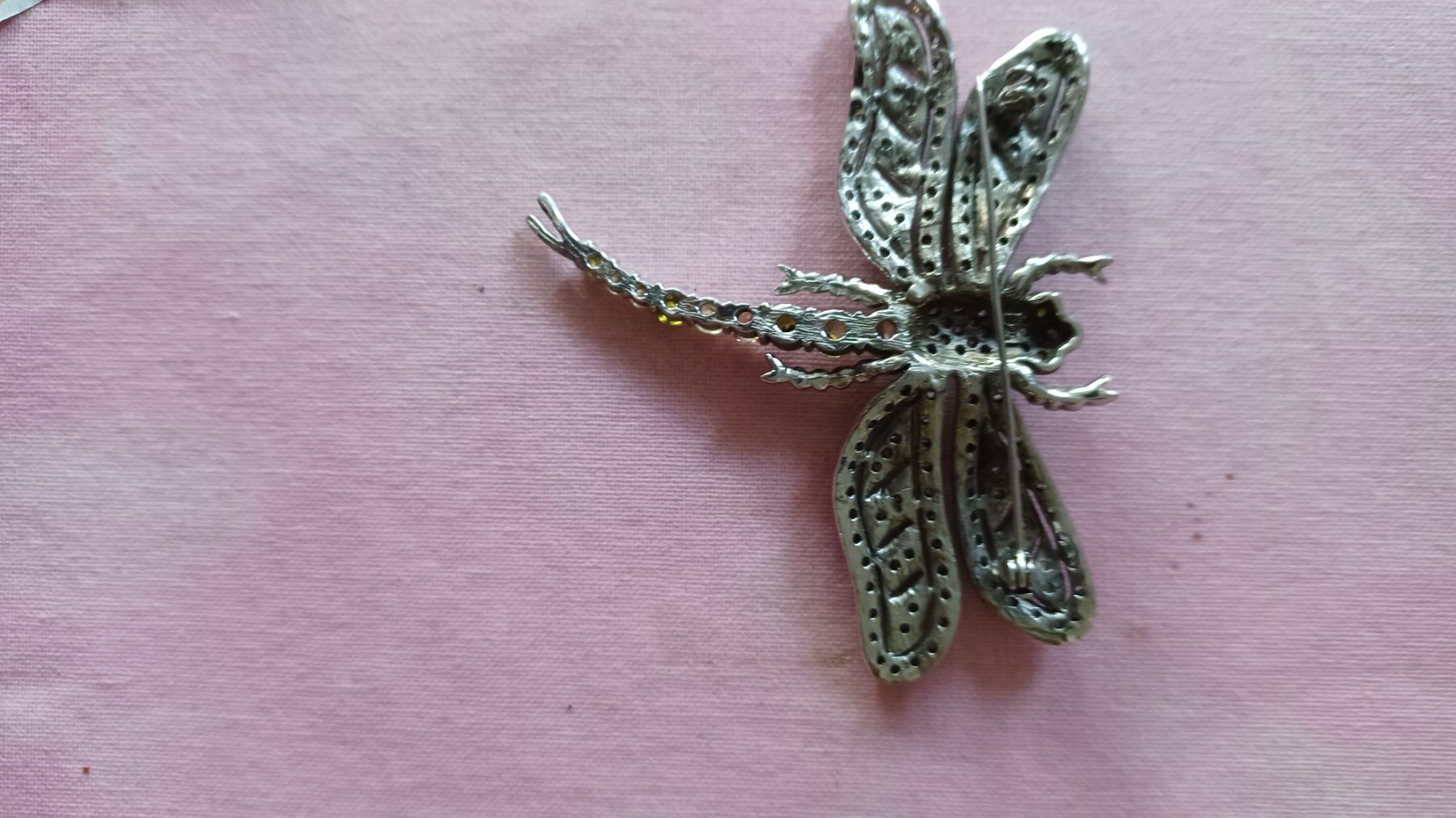 Spille & Fermagli: Libelle 925 Silber M. Markasiten & Peridot Som... – Usato da Frauenfeld venduto da Schmiss 1
