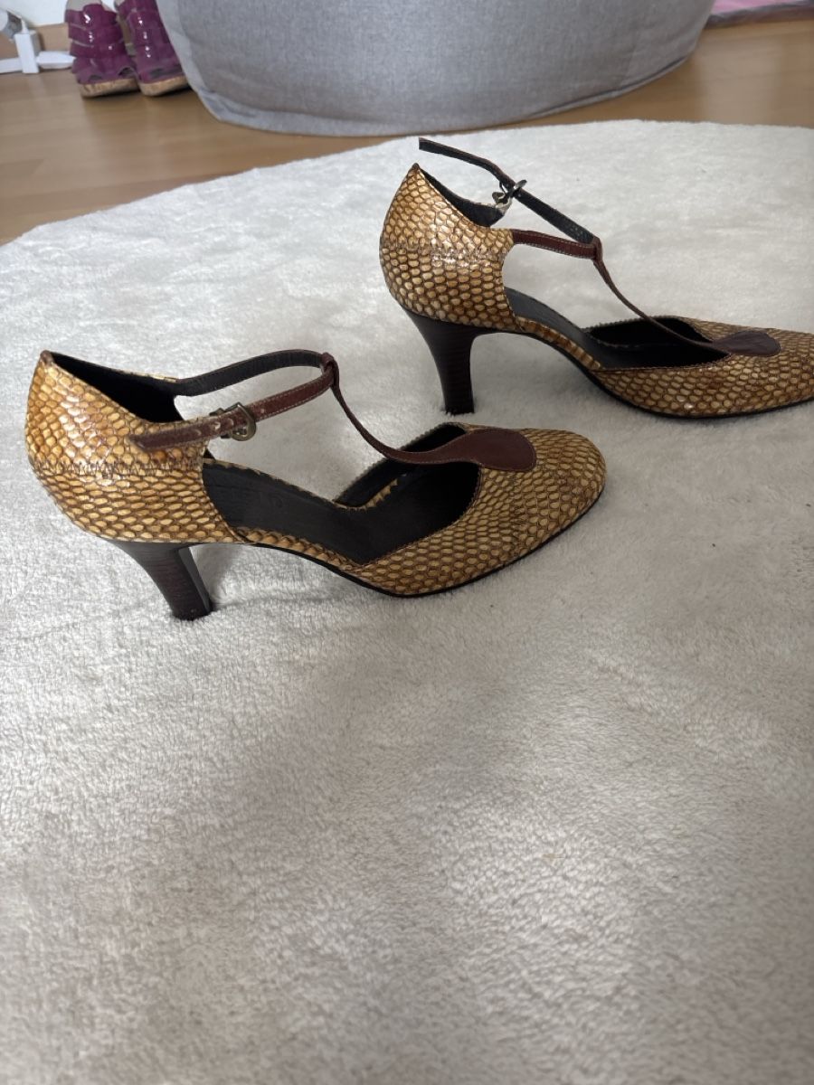 Scarpe da donna: Pumps Damen Leder Schlangenprint Grösse 40 – Nuovo (secondo la descrizione) da Jonen venduto da nomzeif 2