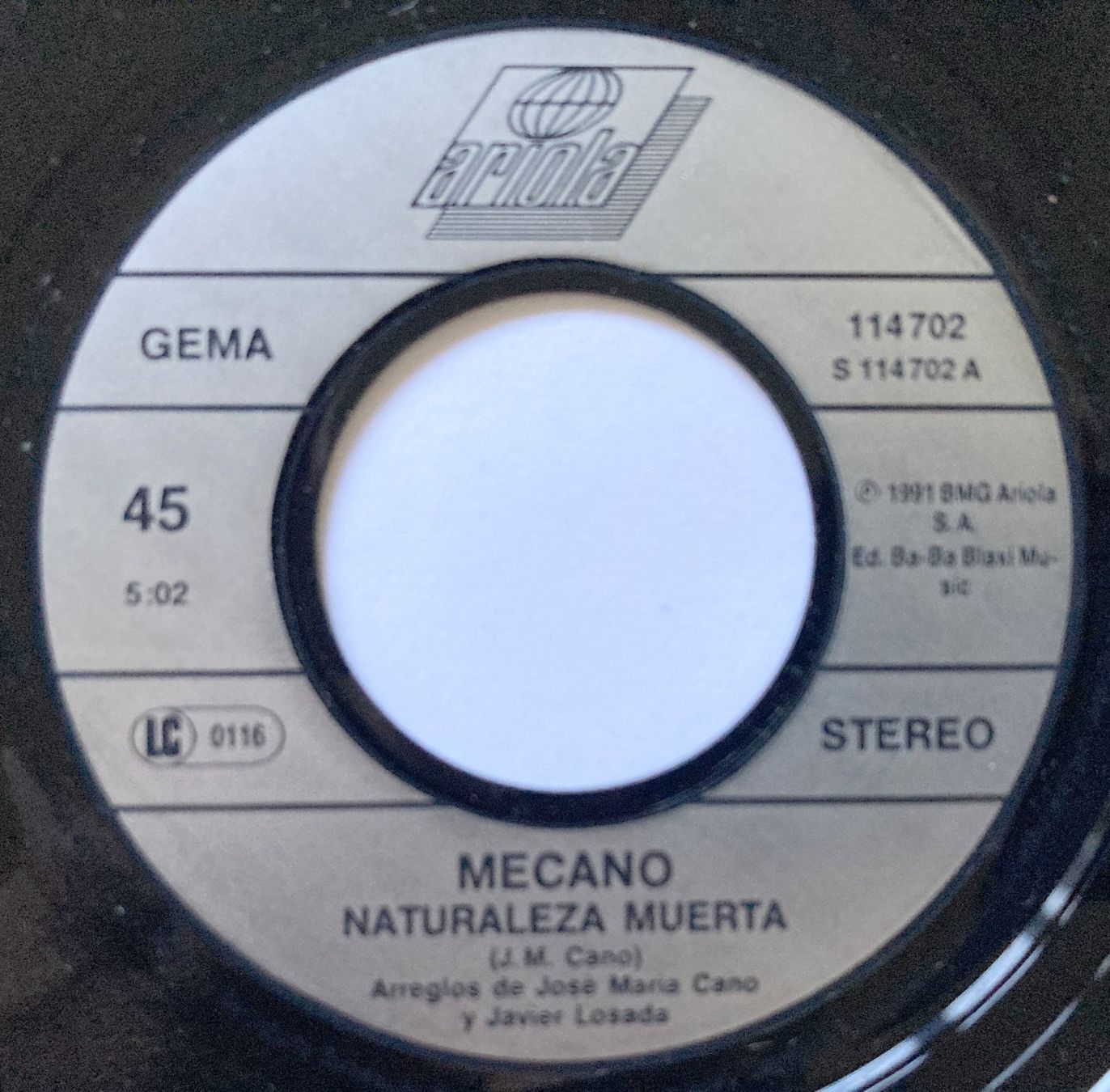 Dischi in vinile: MECANO - NATURALEZA MUERTA – Usato da Bottens venduto da hotter-than-hell 2