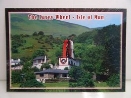 Isle of Man Postkarte Laxey Wheel Wasserrad Rarität