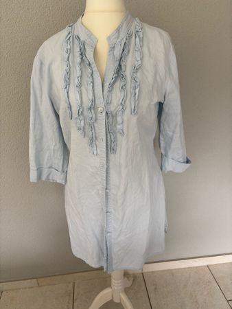 Marc O'Polo Leinenbluse, hellblau, Gr. 38, Top Zustand!