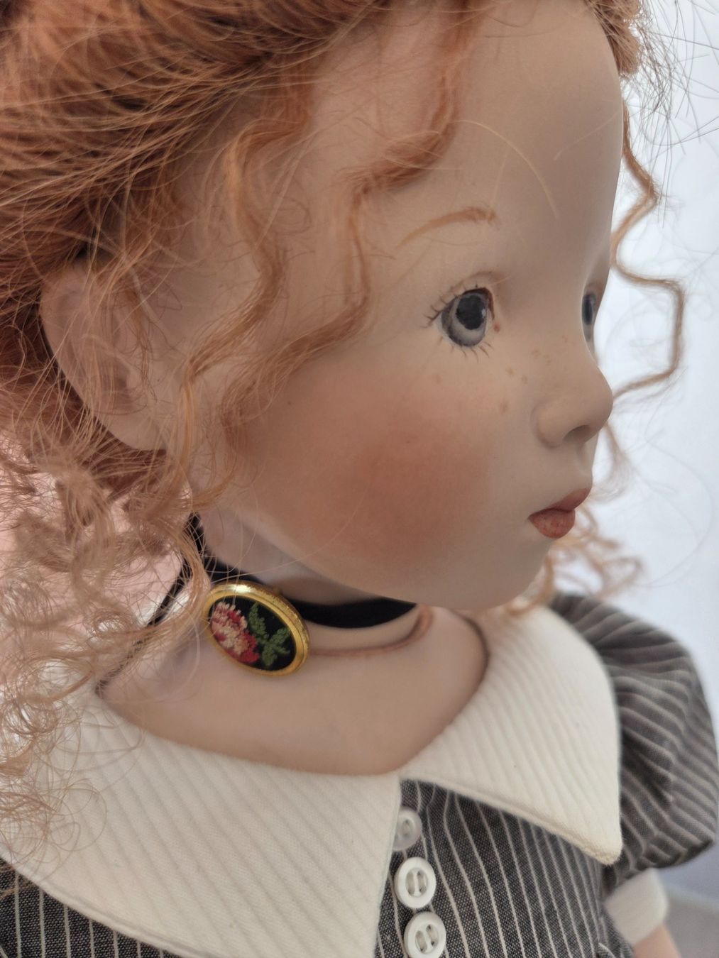 Bambole: Puppe Sylvia Nattererer mit Ständer, 1994 – Usato da Seftigen venduto da Durham01 1