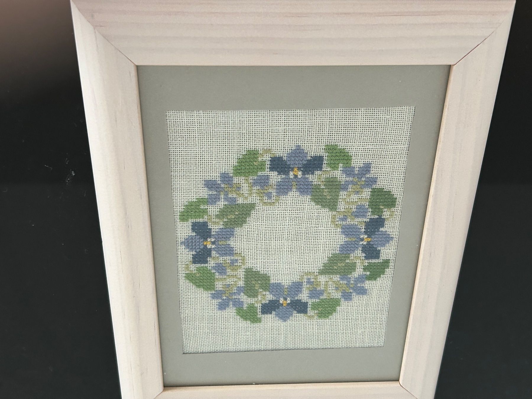 Alle Dekorationen: Bild mit Blumenstickerei – Neu (gemäss Beschreibung) aus Eschenz von glaro14