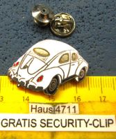 VW KÄFER "BREZEL-KÄFER" ENAMEL AUTO PIN WEISS