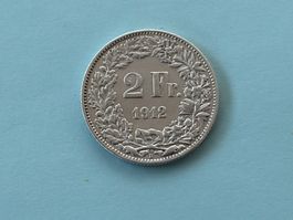 2 Fr. 1912 Rar sehr vorzügliche Erhaltung