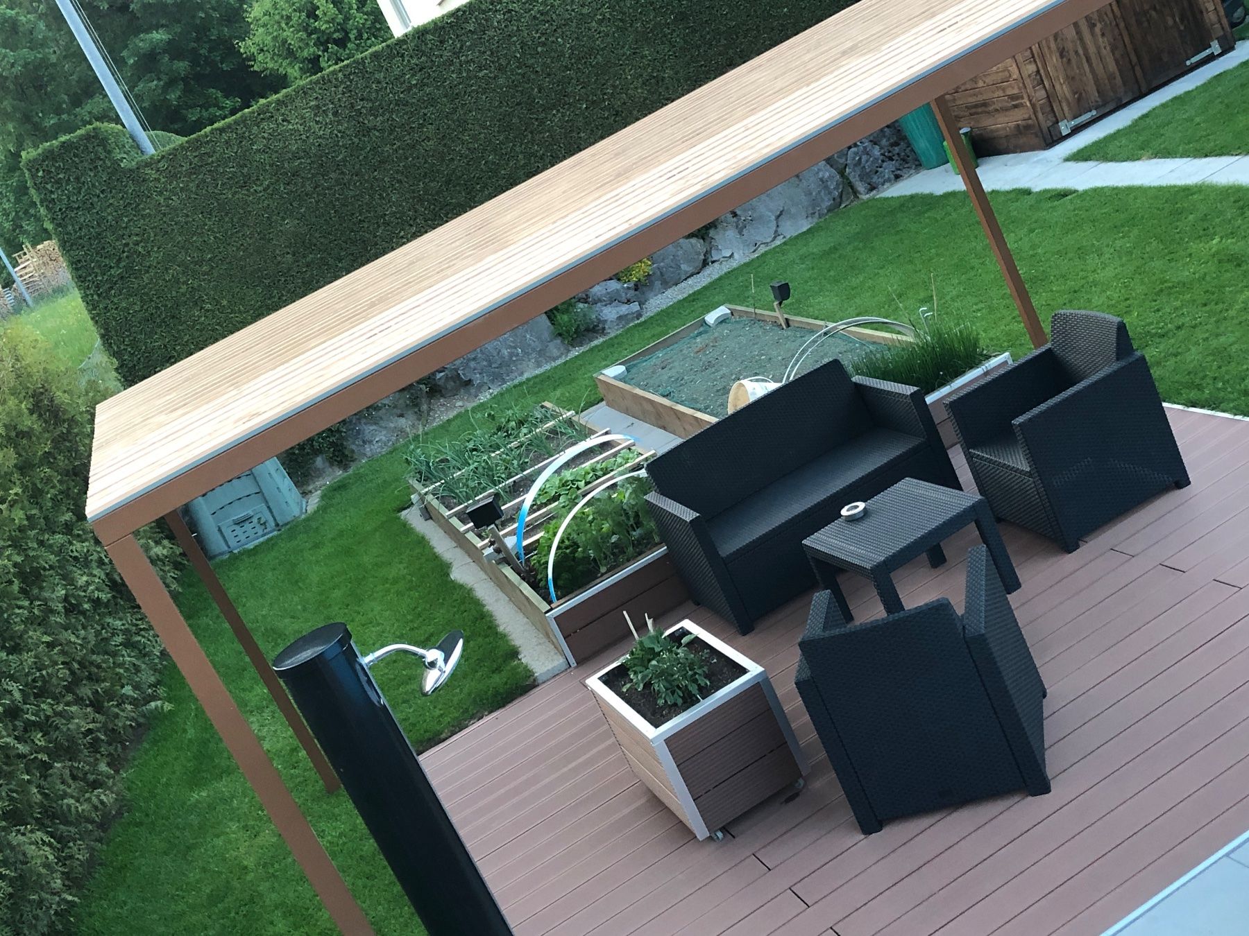 Rifugi: 4x4m Pergola Pavillon Unterstand – Nuovo (secondo la descrizione) da Bichelsee venduto da 123Tremp321 3