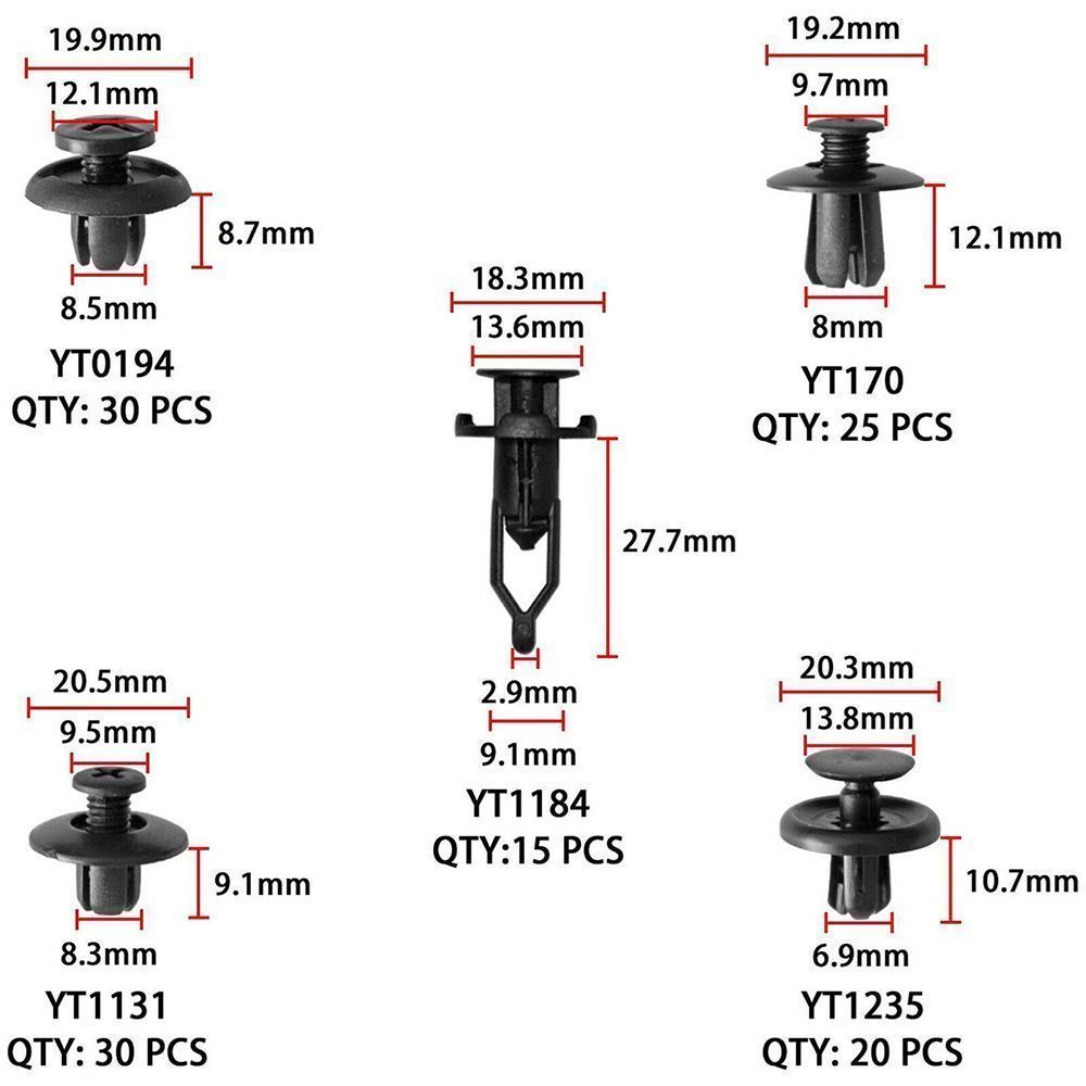 Tutti i ricambio: auto,Clips fixation 680 pcs Befestigungsclips 680 Stk. – Nuovo e nell'imballaggio originale da Delemont venduto da Superchoice 2