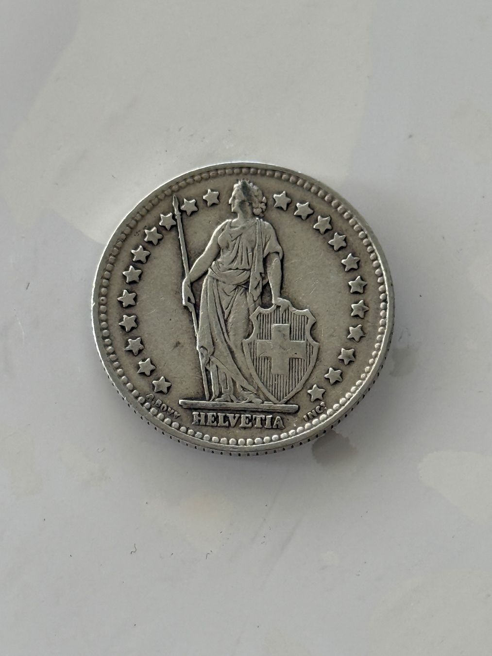 Tutti le monete: 1 Franken 1936  Rar – Usato da Wallisellen venduto da SWISS_SILVER1 1