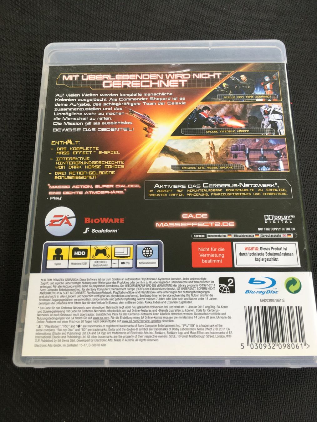 Sony Giochi: Mass Effect 2 -  PS3 / Playstation 3 – Usato da St.Gallen venduto da sjosjo 1