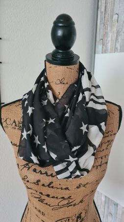 Leichter Sommer Loop Schal von Esmara - Schwarz/Weiss Top!