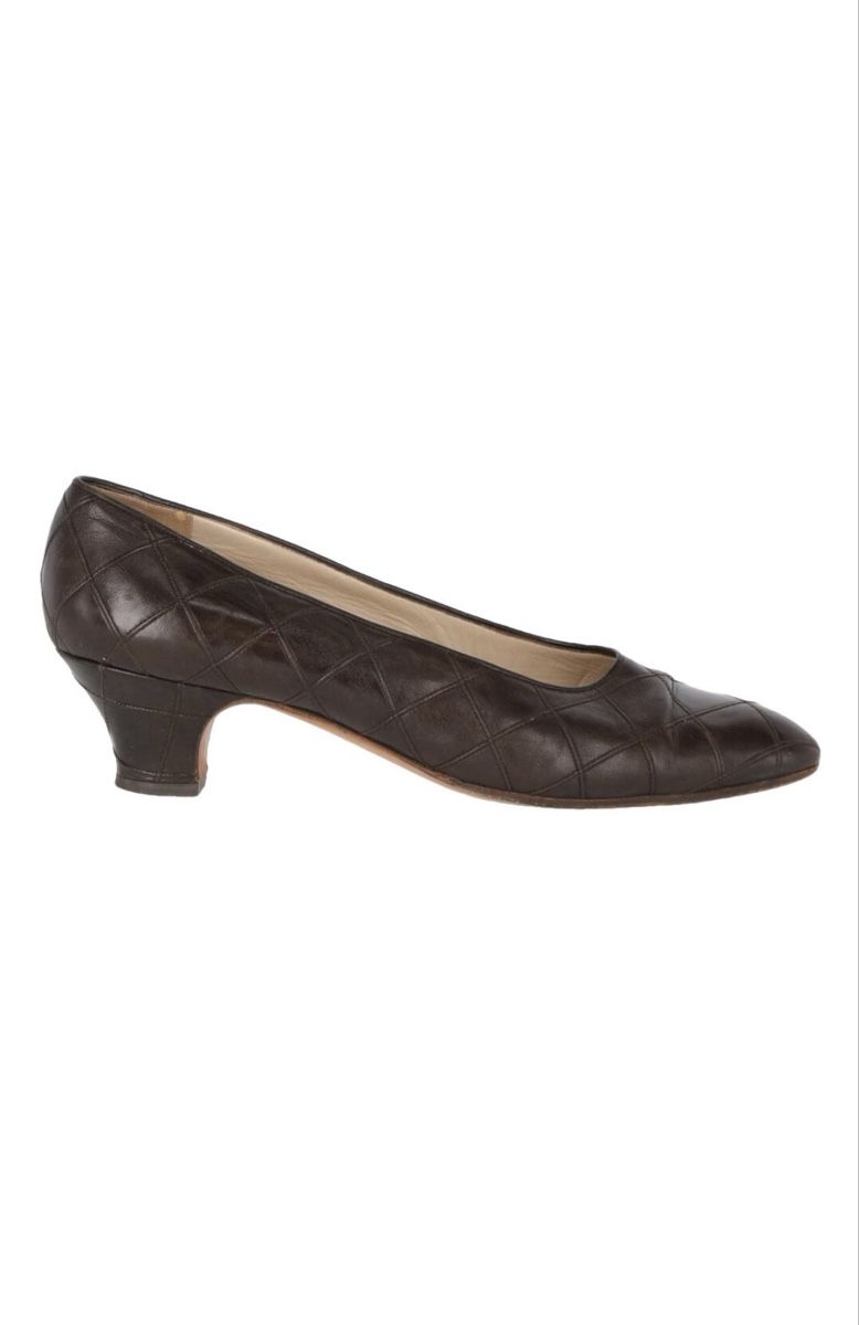 Chanel Damenschuhe: Chanel Quilted Leather Pumps Brown – Gebraucht aus Geneve von mir_ttk6 1
