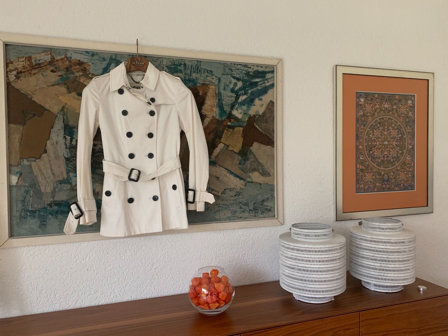 Burberry Cappotti: Burberry Trenchcoat weiss – Nuovo (secondo la descrizione) da Hombrechtikon venduto da Herbstsonne 3