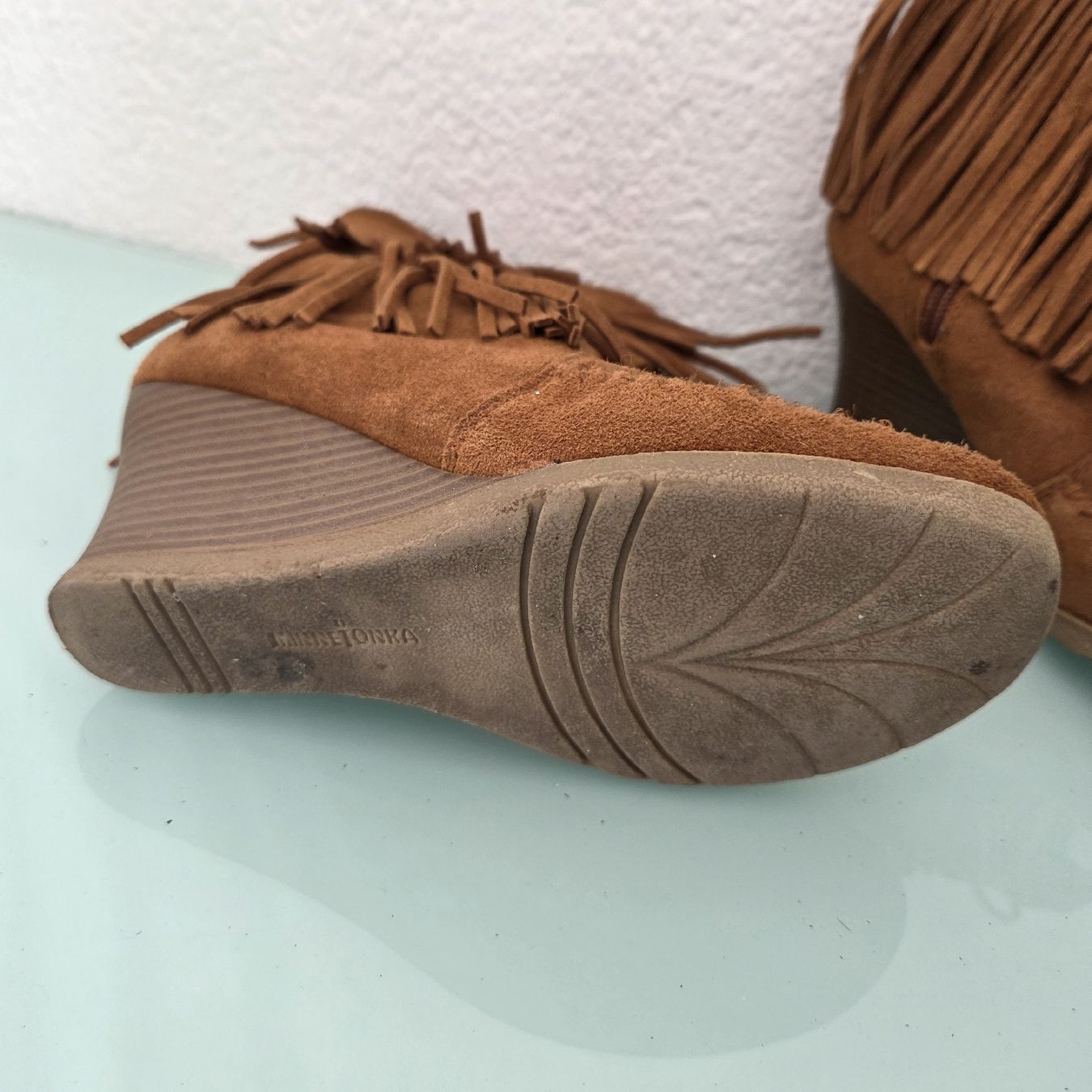 Damenschuhe: Magnifiques bottines à franges en daim - Taille 38 – Neu (gemäss Beschreibung) aus Monthey von Bubuline 2