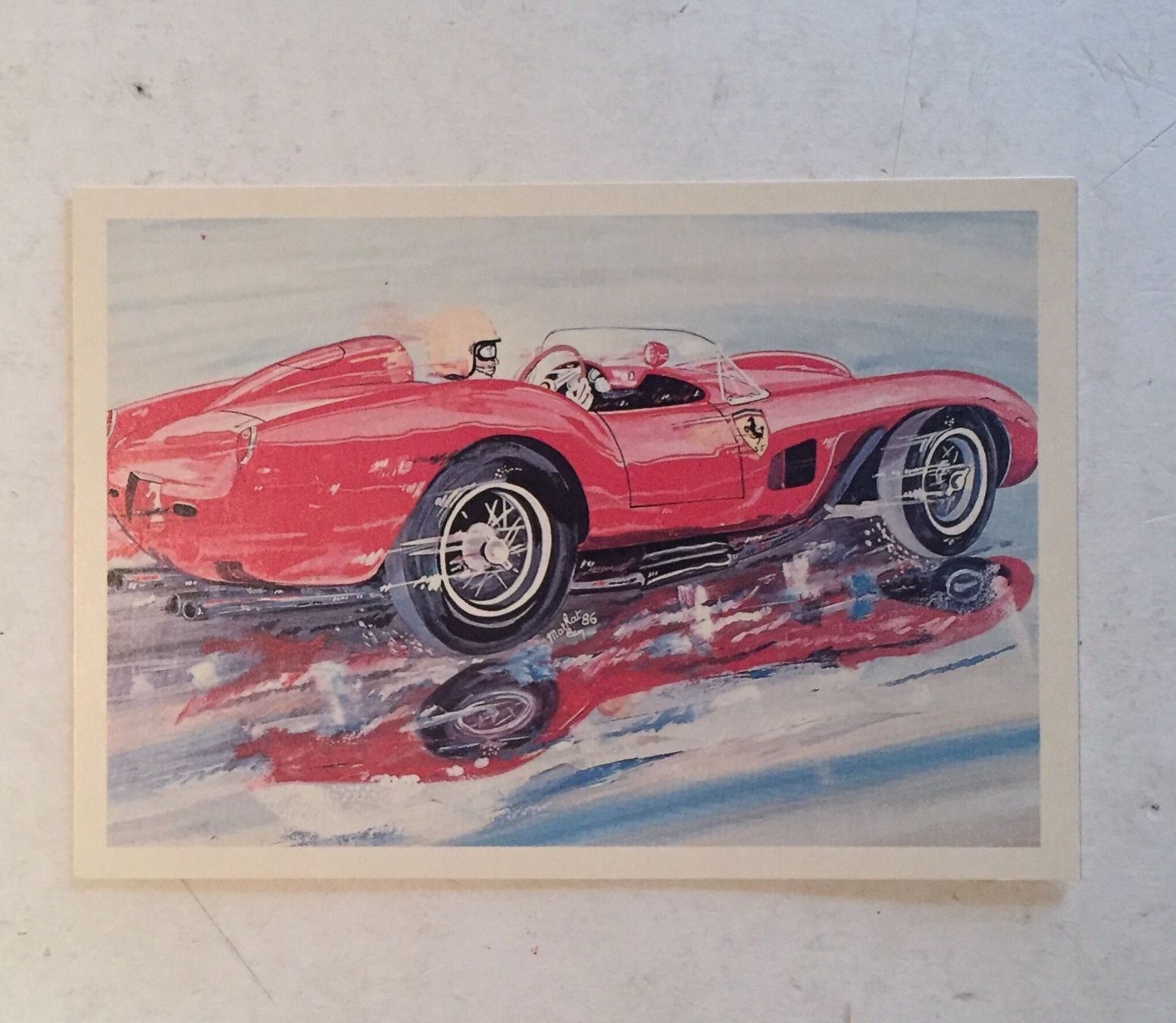 Karten: Ferrari Testa Rossa Testarossa Postkarte – Gebraucht aus Goldach von SSRConzept