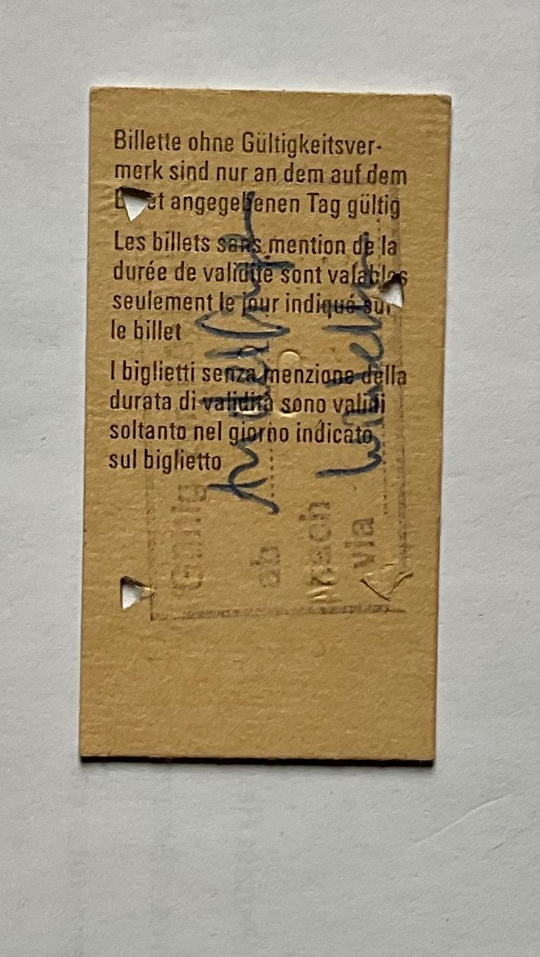 Biglietti: Altes SBB Billett aus Karton von 1984 – Usato da Endingen venduto da nathan05 1