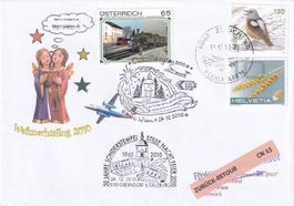 Weihnachtsflug AUA Wien - Salzburg  2010, ab CH !