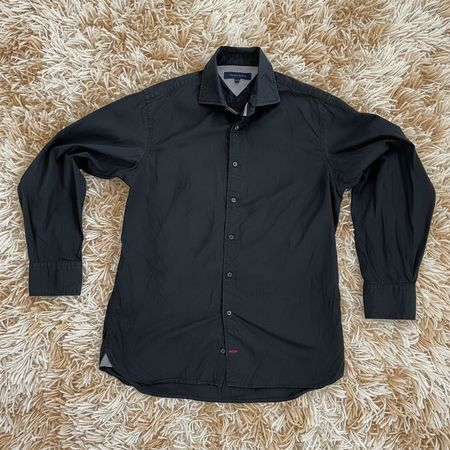 Chemise Tommy Hilfiger homme M noire manches longues Très bo