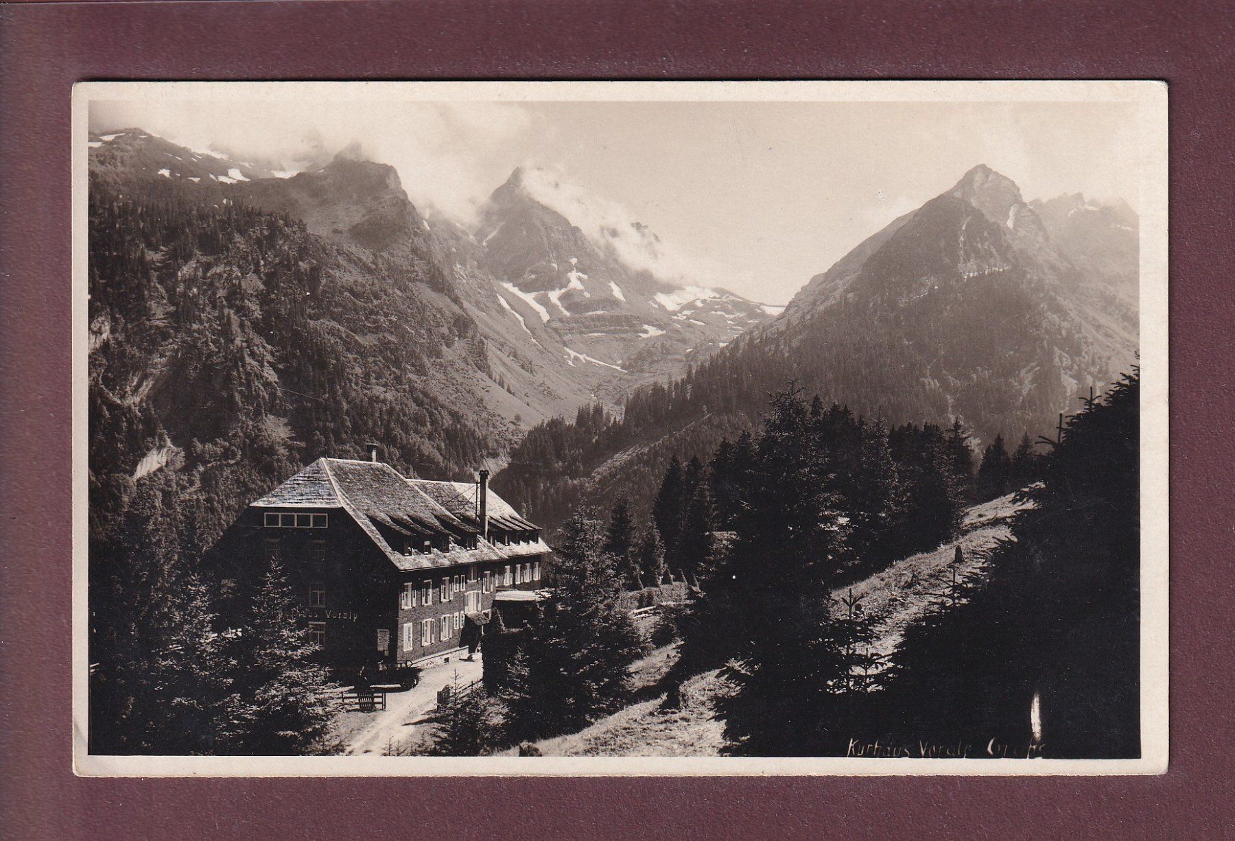Cartoline postali: GRABS - Kurhaus Voralp – Usato da Pully venduto da nicecards