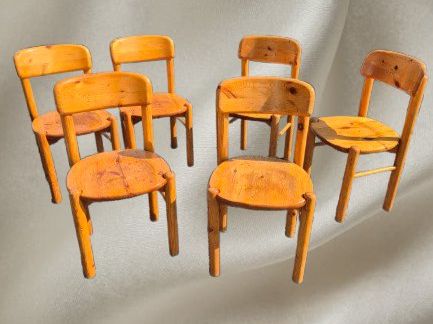 Sedie: Chaises DAUMILER, vintage, style rustique, lot de 6 – Usato da Fully venduto da tameab
