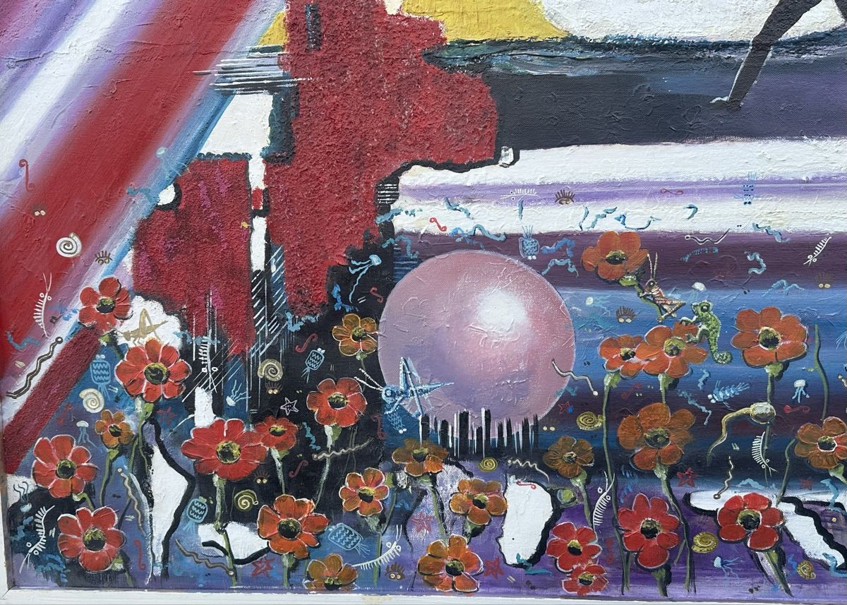 Dipinti: Surrealistisches Science-Fiction Gemälde – Usato da Luzern venduto da Fabian_Ni 1