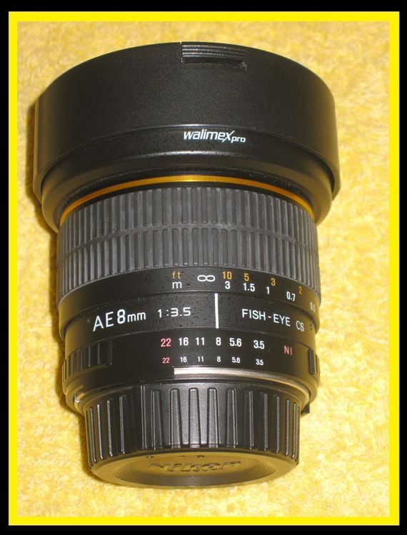 Rokinon Cine DS 12 Mm T3.1 Fischaugenobjektiv Für Nikon DSLR – Vollformat, 180° Blickwinkel, De-Click-Blende, Cine-tauglich