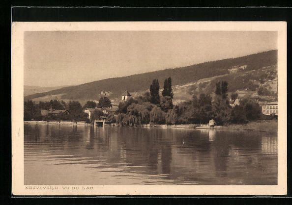 Ansichtskarten: AK Neuveville, Vu du Lac – Gebraucht aus Berlin von bartko-reher