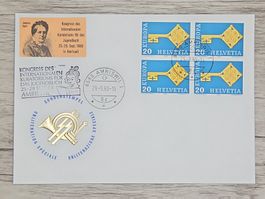 CL17 Enveloppe + Timbre Suisse 1968