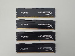 HyperX Fury 4 × 8 GB DDR3 RAM
