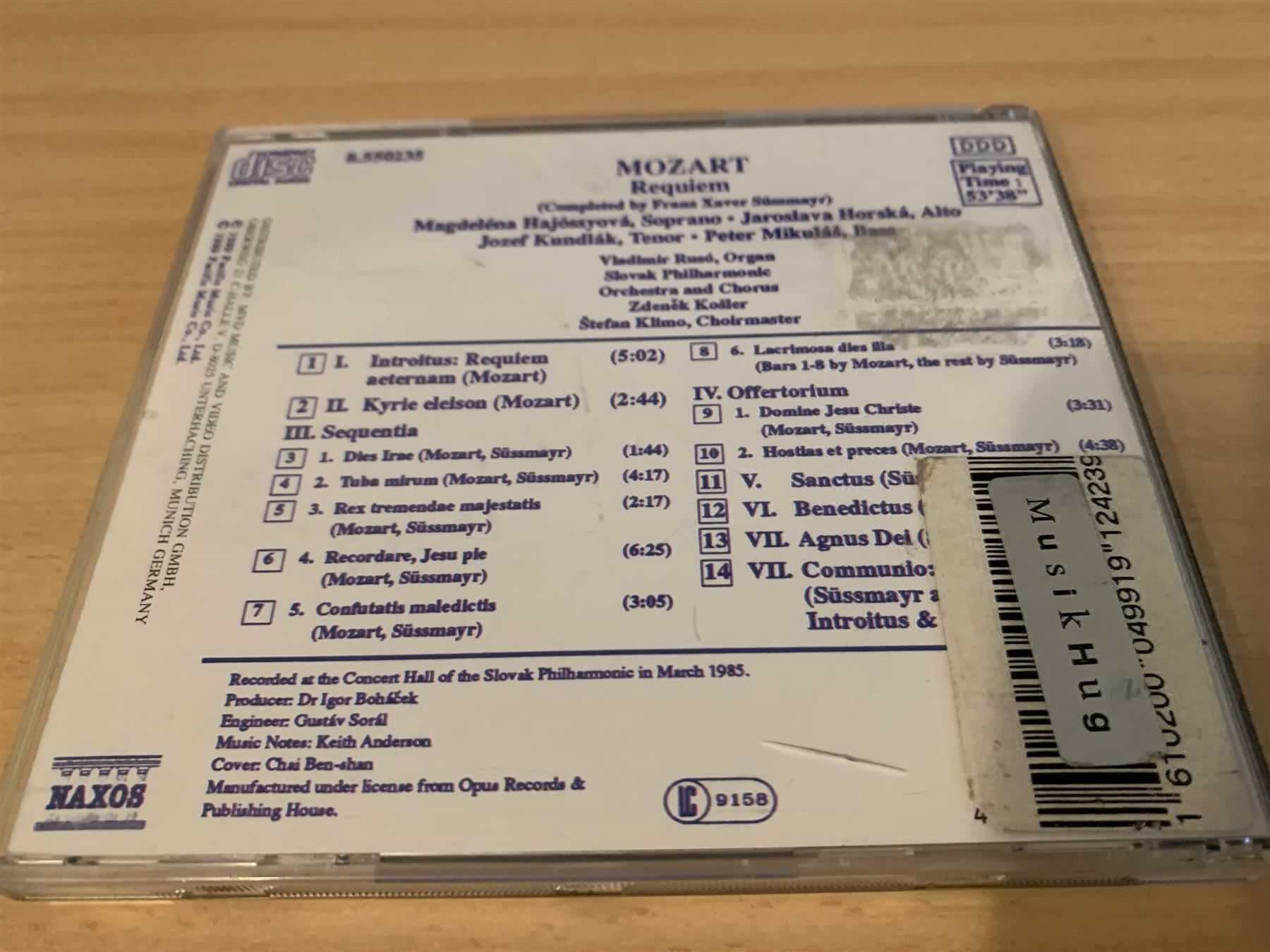 CD: Mozart - Requiem – Usato da Rikon im Tösstal venduto da Alpenmutz 1