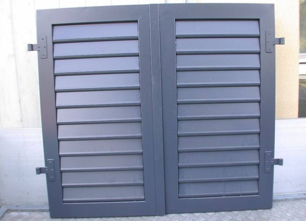 Fensterläden: Alufensterläden, mit  Einbruchschutz, Anthrazitgrau – Gebraucht aus Winterthur von BauTeilLaden2000 5