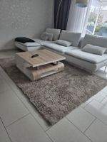 Hochflor Teppich beige rechteckig guter Zustand gebraucht